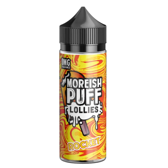 Moreish Puff Rocket Lollies e-væske 100ml jordbær appelsin ananas