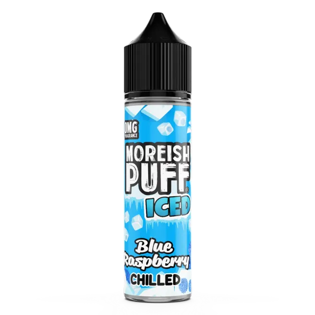 Moreish Puff Iced Blue Raspberry e-væske 50ml isblå bringebær