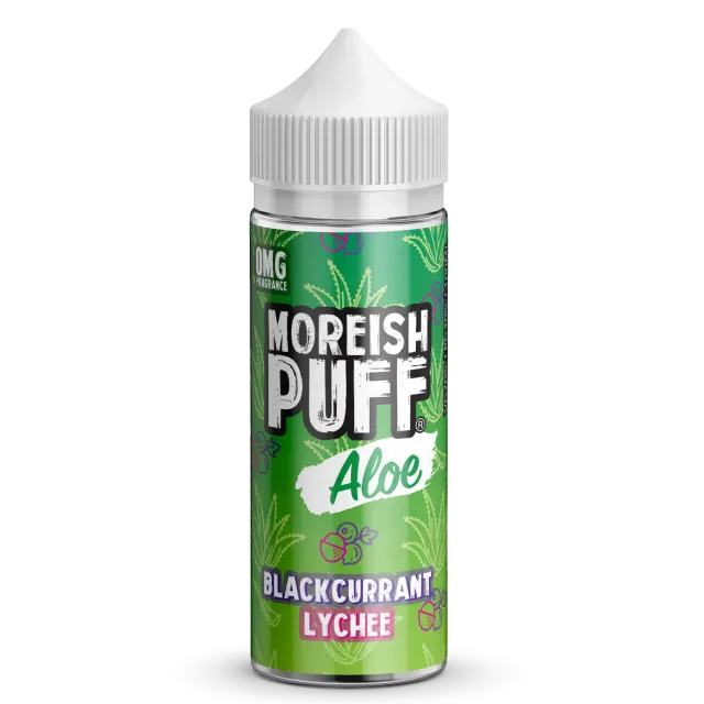 Moreish Puff Aloe shortfill e-juice 100ml solbær litchi