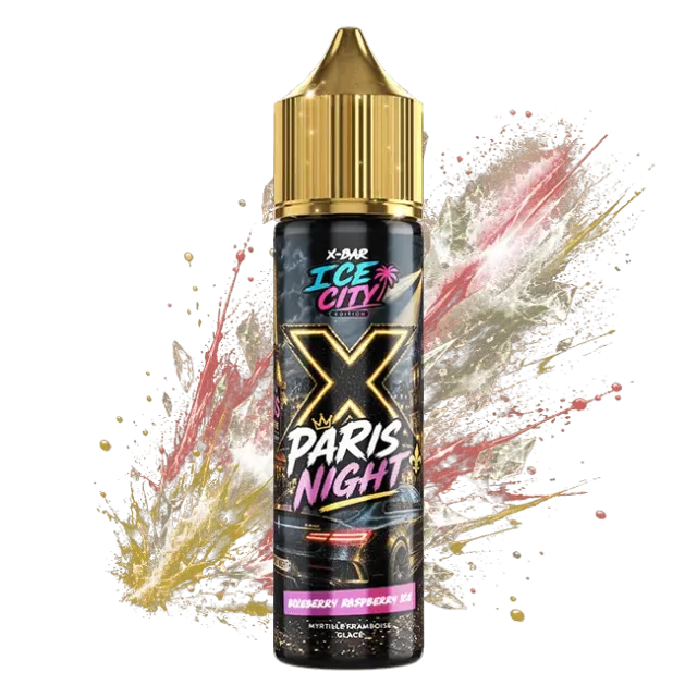 X-Bar Ice City Blueberry Raspberry e-væske 50 ml bær is