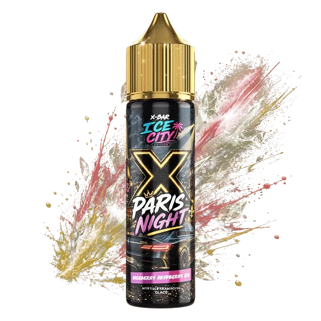 X-Bar Ice City Blueberry Raspberry e-væske 50 ml bær is