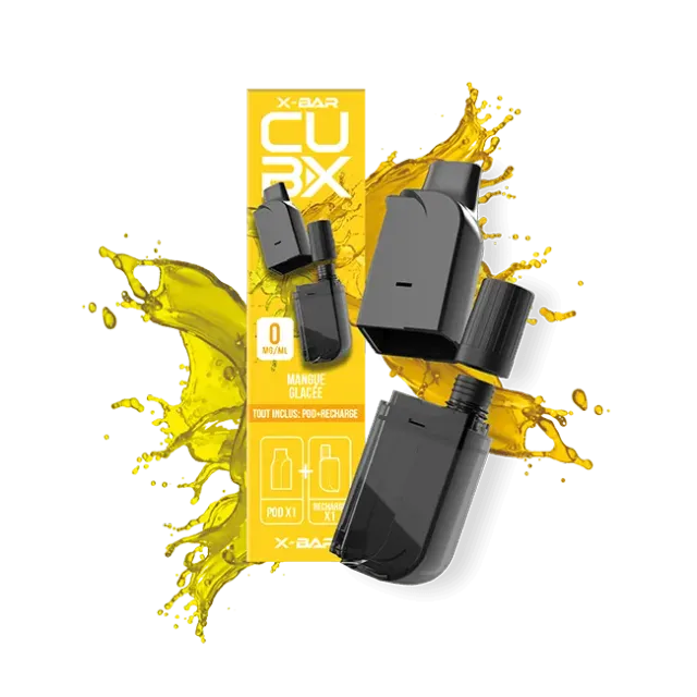 X-Bar CUBX Mangue Glacée pods 2-pk 11 ml is-mango