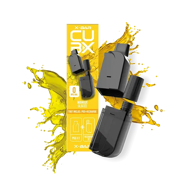 X-Bar CUBX Mangue Glacée pods 2-pk 11 ml is-mango
