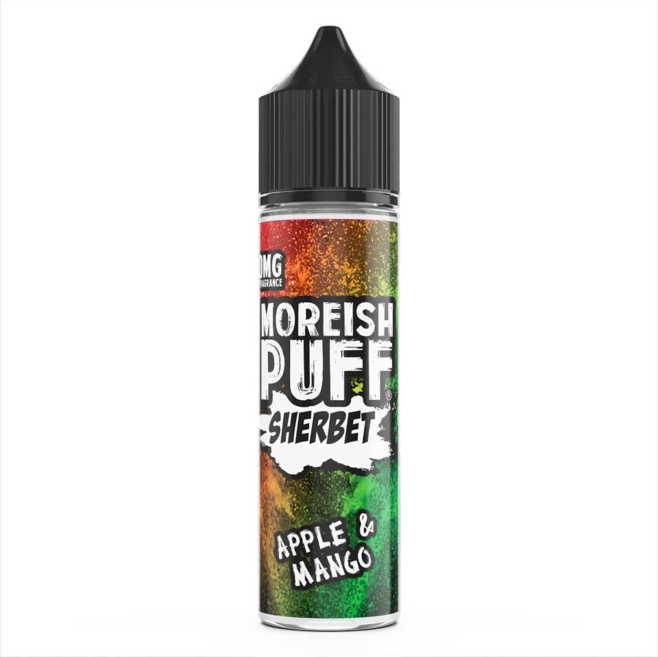 Moreish Puff Sherbet Apple Mango shortfill 50ml brusende