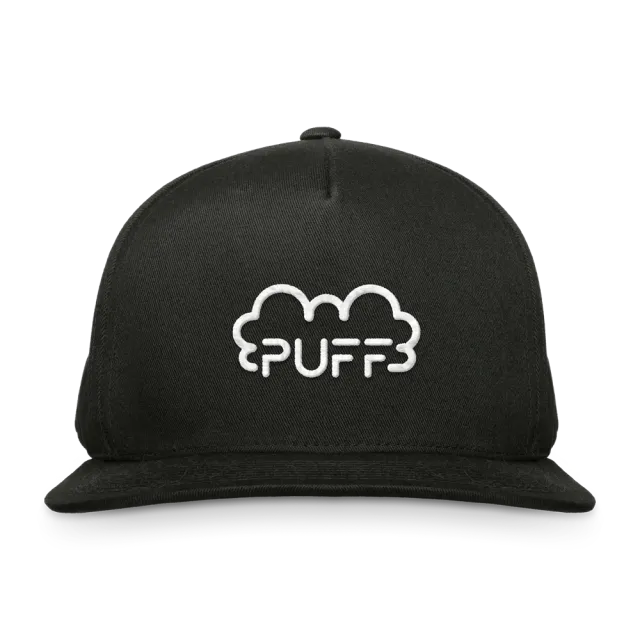 Puff Bar Cloud snapback caps svart brodert
