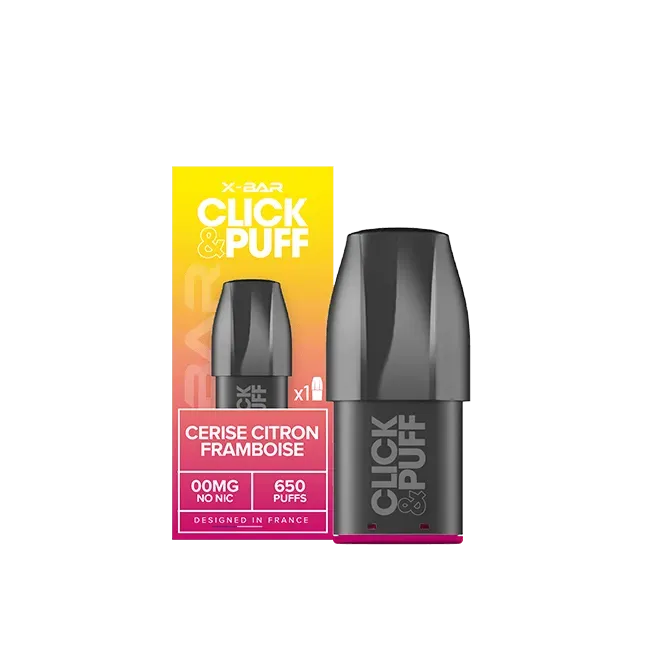 X-Bar Click & Puff Cerise Framboise Citron pod 2 ml frukt