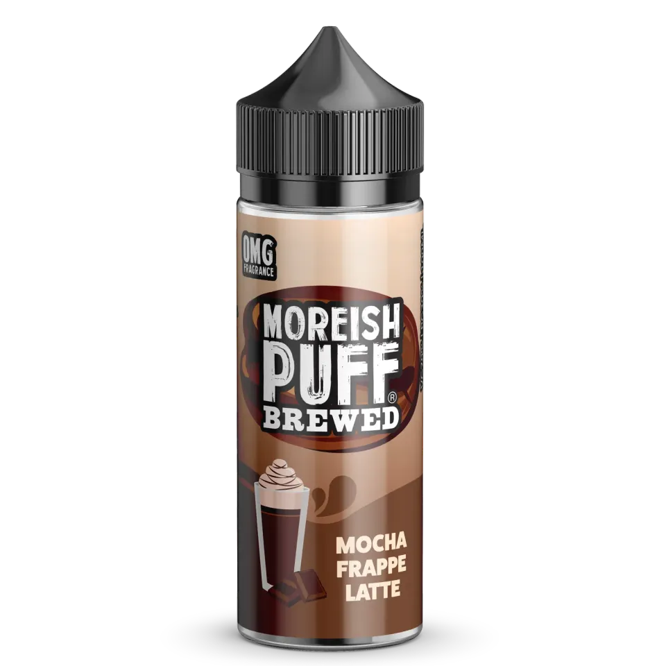 Moreish Puff Brewed Mocha Frappe e-væske 100ml 0mg kaffe