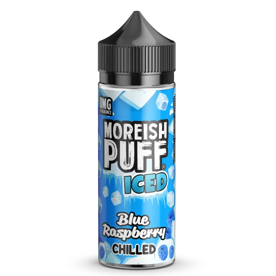 Moreish Puff Iced Blue Raspberry Chilled e-væske 100ml is