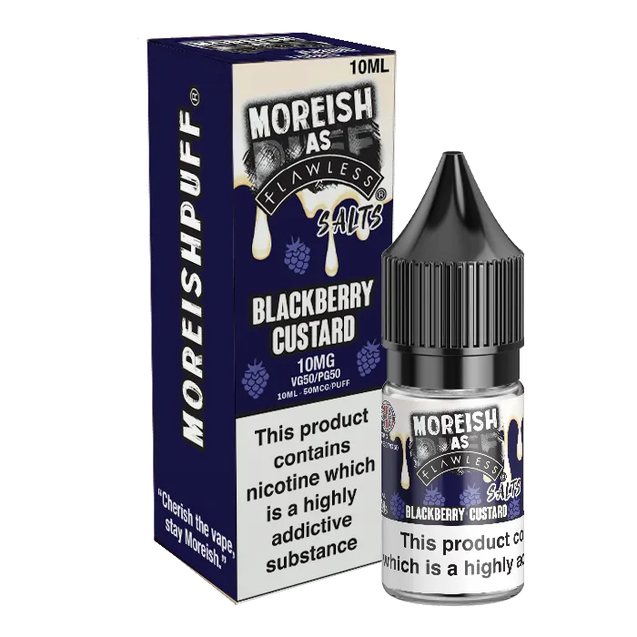 Moreish as Flawless Blackberry Custard e-juice 10ml 20mg