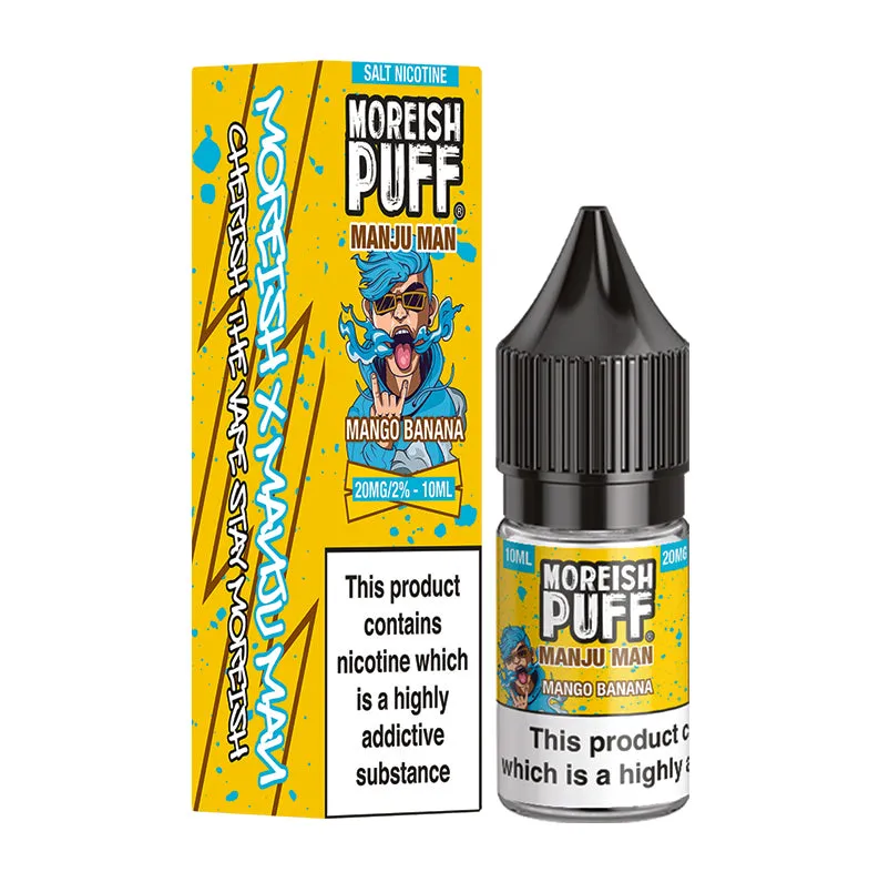 Moreish Puff Manju Man Mango Banana nikotinsalt 10ml