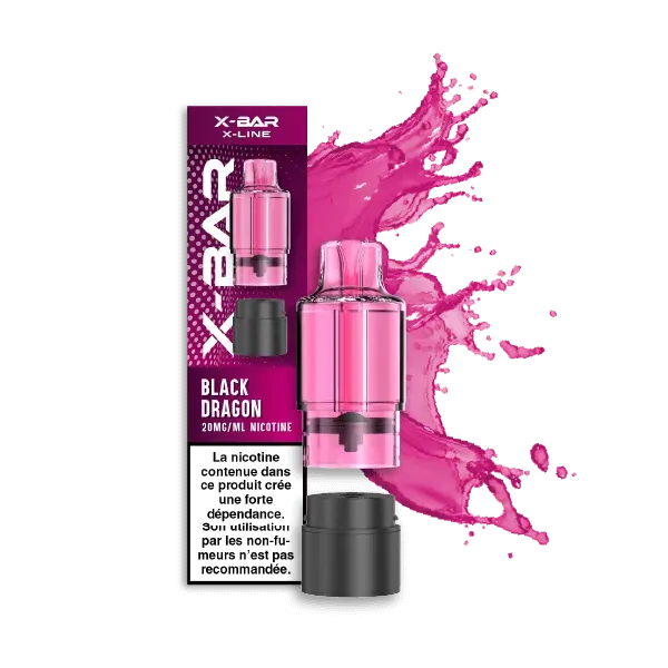 X-Bar X-LINE Black Dragon Ice pod 12 ml dragefrukt