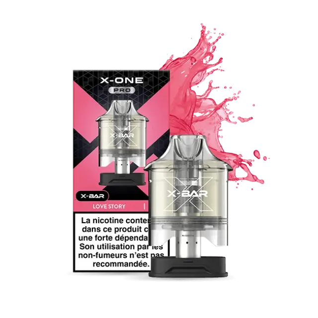 X-Bar X-One Pro Love Story pods 12ml jordbær