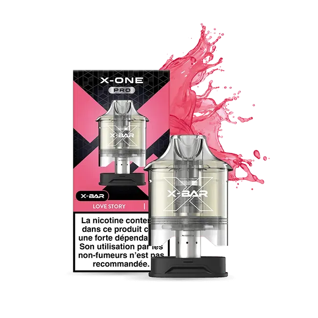 X-Bar X-One Pro Love Story pods 12ml jordbær