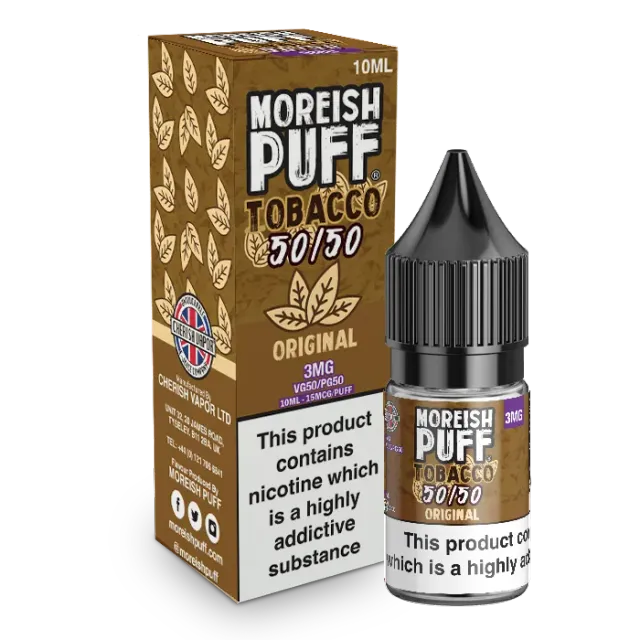 Moreish Puff Original Tobacco e-væske 10ml 12mg tobakk